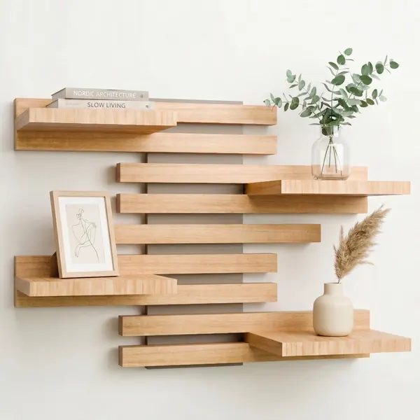 Qoka Shelf, sage green base panel