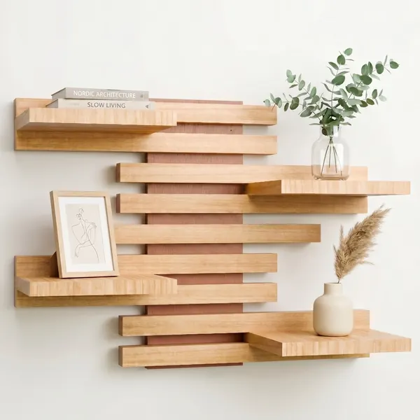 Qoka Shelf, terracotta base panel