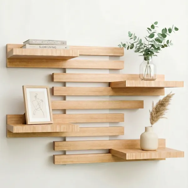 Qoka Shelf, white base panel